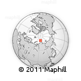Outline Map of the Area around 80° 33' 59" N, 96° 7' 30" E, rectangular outline