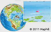 Physical Location Map of the area around 80° 47' 32" N, 112° 7' 30" W