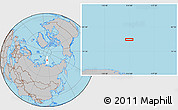 Gray Location Map of the area around 80° 47' 32" N, 113° 58' 29" E