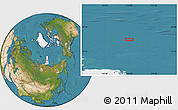 Satellite Location Map of the area around 80° 47' 32" N, 113° 58' 29" E