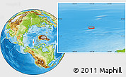 Physical Location Map of the area around 80° 47' 32" N, 127° 25' 30" W