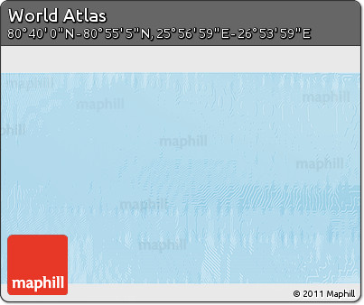 Physical 3D Map of the Area around 80° 47' 32" N, 26° 25' 29" E