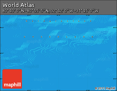 Political Map of the Area around 80° 47' 32" N, 32° 13' 30" W