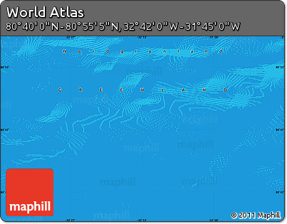 Political Map of the Area around 80° 47' 32" N, 32° 13' 30" W
