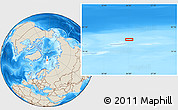 Shaded Relief Location Map of the area around 80° 47' 32" N, 34° 4' 30" E