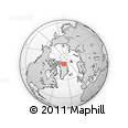 Outline Map of the Area around 80° 47' 32" N, 40° 43' 30" W, rectangular outline