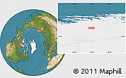 Satellite Location Map of the area around 80° 47' 32" N, 41° 34' 30" W