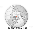Outline Map of the Area around 80° 47' 32" N, 62° 49' 30" W, rectangular outline