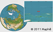 Satellite Location Map of the area around 80° 47' 32" N, 72° 19' 29" E