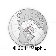 Outline Map of the Area around 80° 47' 32" N, 84° 55' 30" W, rectangular outline