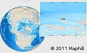Shaded Relief Location Map of the area around 81° 1' 0" N, 100° 13' 29" W