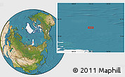 Satellite Location Map of the area around 81° 1' 0" N, 113° 7' 30" E