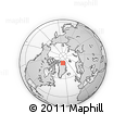 Outline Map of the Area around 81° 1' 0" N, 37° 19' 30" W, rectangular outline