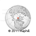 Outline Map of the Area around 81° 14' 22" N, 101° 55' 30" W, rectangular outline