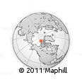 Outline Map of the Area around 81° 14' 22" N, 119° 46' 30" W, rectangular outline