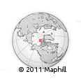 Outline Map of the Area around 81° 14' 22" N, 124° 1' 30" W, rectangular outline