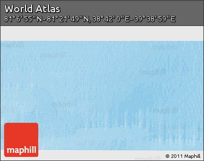 Physical 3D Map of the Area around 81° 14' 22" N, 39° 10' 29" E
