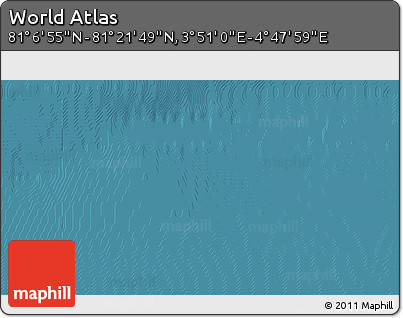 Satellite 3D Map of the Area around 81° 14' 22" N, 4° 19' 30" E