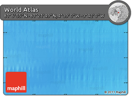Physical Map of the Area around 81° 14' 22" N, 4° 10' 30" W