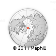 Outline Map of the Area around 81° 14' 22" N, 5° 52' 30" W, rectangular outline