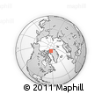 Outline Map of the Area around 81° 14' 22" N, 63° 40' 30" W, rectangular outline