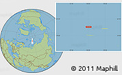 Savanna Style Location Map of the area around 81° 14' 22" N, 76° 34' 29" E