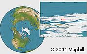Satellite Location Map of the area around 81° 14' 22" N, 83° 13' 29" W