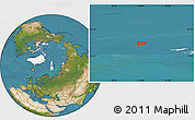 Satellite Location Map of the area around 81° 27' 39" N, 41° 43' 30" E