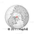 Outline Map of the Area around 81° 27' 39" N, 53° 28' 30" W, rectangular outline