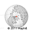 Outline Map of the Area around 81° 27' 39" N, 54° 19' 30" W, rectangular outline
