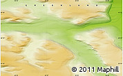 Physical Map of the area around 81° 27' 39" N, 55° 10' 29" W