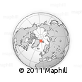 Outline Map of the Area around 81° 27' 39" N, 5° 1' 30" W, rectangular outline