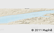 Shaded Relief Panoramic Map of the area around 81° 27' 39" N, 89° 10' 30" W