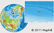 Physical Location Map of the area around 81° 40' 50" N, 113° 7' 30" E