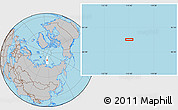 Gray Location Map of the area around 81° 40' 50" N, 115° 40' 30" E