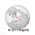Outline Map of the Area around 81° 40' 50" N, 39° 10' 29" E, rectangular outline