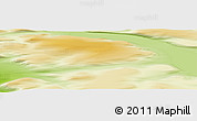 Physical Panoramic Map of the area around 81° 40' 50" N, 49° 13' 30" W