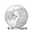 Outline Map of the Area around 81° 40' 50" N, 6° 43' 29" W, rectangular outline