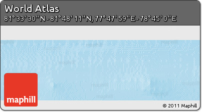 Physical Panoramic Map of the Area around 81° 40' 50" N, 78° 16' 30" E