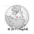 Outline Map of the Area around 81° 40' 50" N, 80° 49' 29" E, rectangular outline