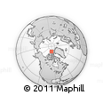 Outline Map of the Area around 81° 40' 50" N, 97° 40' 30" W, rectangular outline