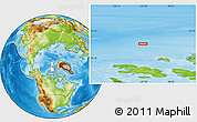 Physical Location Map of the area around 81° 53' 57" N, 101° 55' 30" W