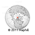 Outline Map of the Area around 81° 53' 57" N, 101° 55' 30" W, rectangular outline