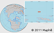 Gray Location Map of the area around 81° 53' 57" N, 104° 28' 29" W