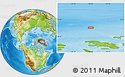 Physical Location Map of the area around 81° 53' 57" N, 104° 28' 29" W