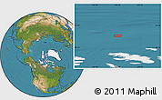 Satellite Location Map of the area around 81° 53' 57" N, 104° 28' 29" W