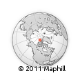 Outline Map of the Area around 81° 53' 57" N, 104° 28' 29" W, rectangular outline
