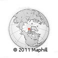 Outline Map of the Area around 81° 53' 57" N, 110° 25' 30" W, rectangular outline