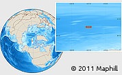 Shaded Relief Location Map of the area around 81° 53' 57" N, 123° 10' 30" W