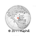 Outline Map of the Area around 81° 53' 57" N, 123° 10' 30" W, rectangular outline